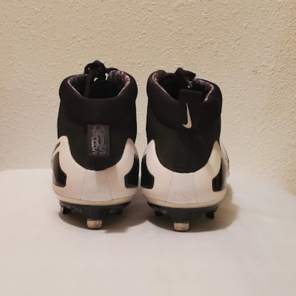 Nike Zoom Trout 4 Men's Metal Baseball Cleats - Black/White - Picture 2 of 7